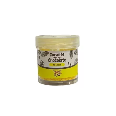 Corante em Pó para Chocolate Amarelo - 5G - 1 Unidade