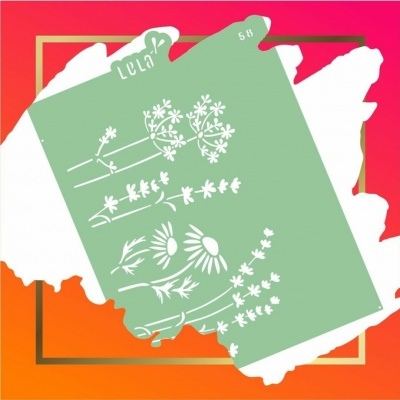 Stencil para decoração de bolos- Número 58