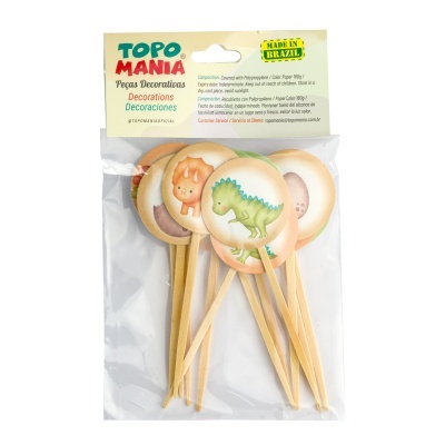 Pick Decorativo Dinossauro - Baby Collection- kit