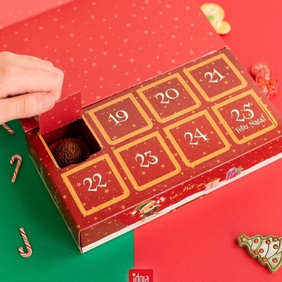 5602 Caixa Calendário do Advento 7 Doces- 5 Unidades