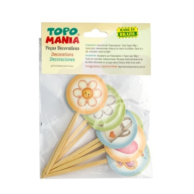 Pick Decorativo Margaridinha  - Baby Collection- kit