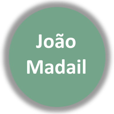 Círculo verde com texto branco 