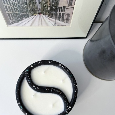 Vela de soja Yin-yang