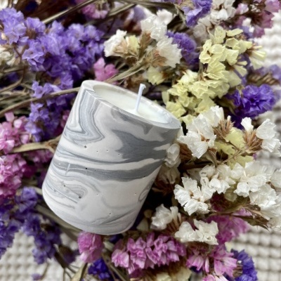 Vela pequena decorativa 100% vegetal