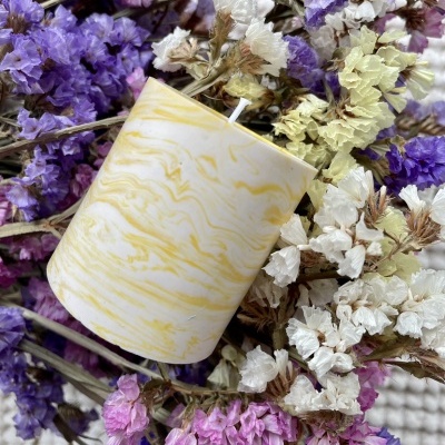 Vela pequena decorativa 100% vegetal