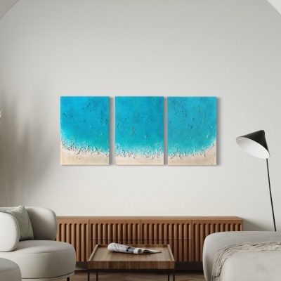 Set 3 quadros "Minha Praia II"