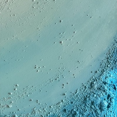 Set 3 quadros "Crystal Green Deep Water"