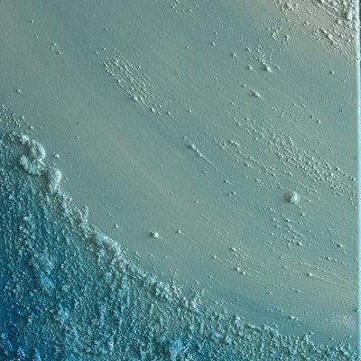 Set 3 quadros "Crystal Green Deep Water"