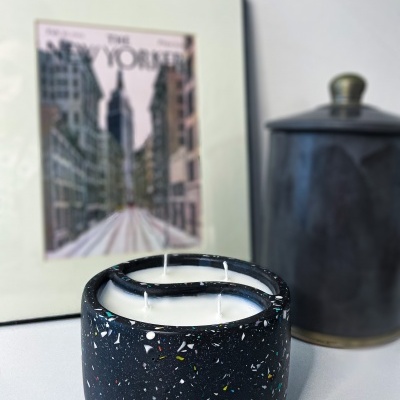 Vela de soja Yin-yang