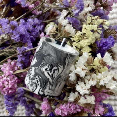 Vela pequena decorativa 100% vegetal