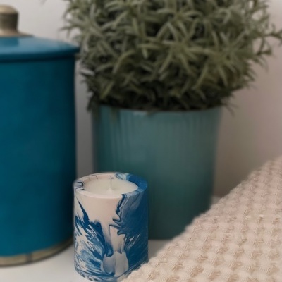 Vela pequena decorativa 100% vegetal