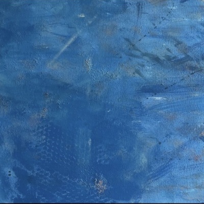 Quadro "All you need is blue" 100x80cm