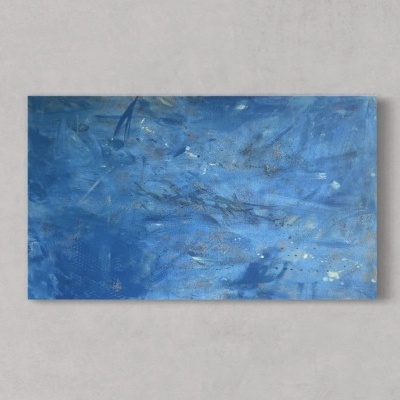 Quadro "All you need is blue" 100x80cm