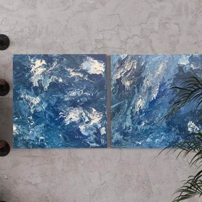 Quadro "Rough Sea I" 60x60cm