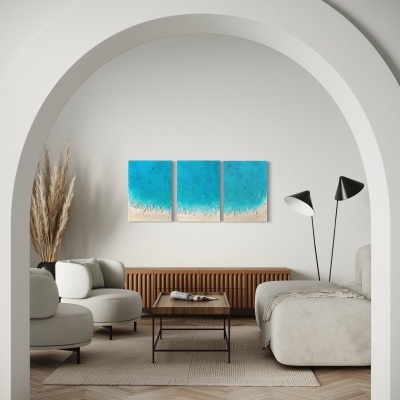 Set 3 quadros "Minha Praia II"