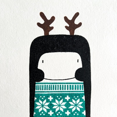 Ilustração Menina Natal