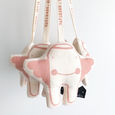 Anjo da guarda c/fita personalizada