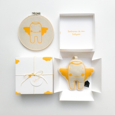 Caixa lembrança de batizado anjo da guarda