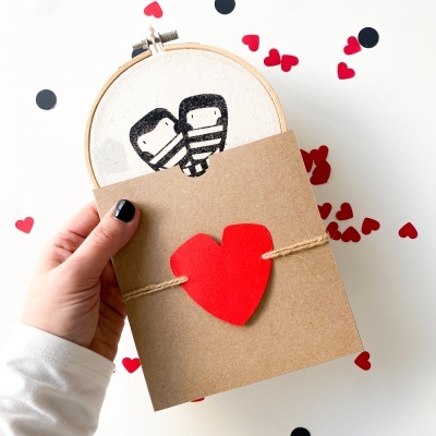 Bastidor São Valentim + Caixa