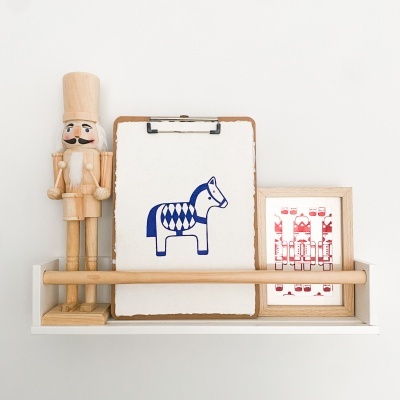 Ilustração Cavalinho de Natal