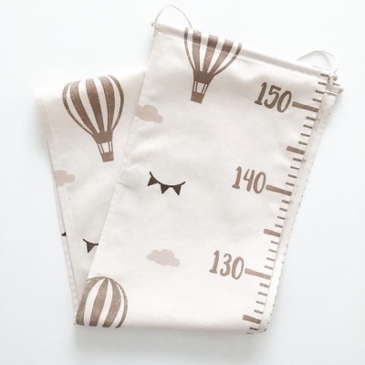 Régua de crescimento balão de ar quente