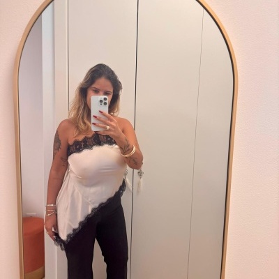 Top assimétrico cetim