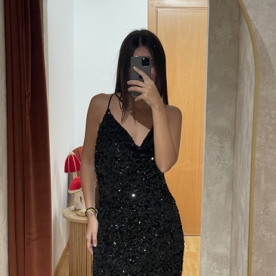 Vestido Mini Lantejoulas