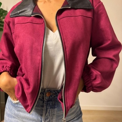 Jacket Bordeaux c/ gola