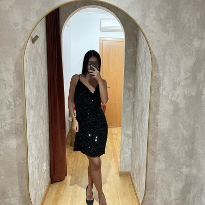 Vestido Mini Lantejoulas