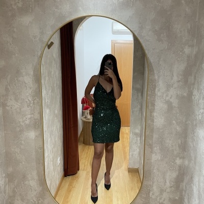 Vestido Mini Lantejoulas