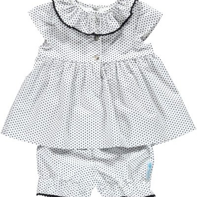 PIJAMA MENINA ESTRELAS AZUL MARINHO