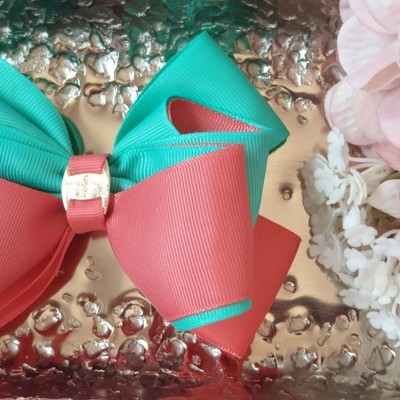 BIG CLEMENTINE HAIR BOW Gold