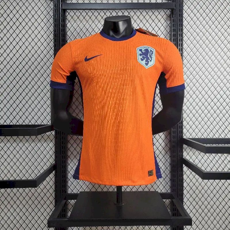 Camisola Netherlands 2024/25 Euro Home Jersey, S ao 2XL, VERSÃO JOGADOR