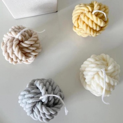 Vela Aromática Novelo (3 Unidades)