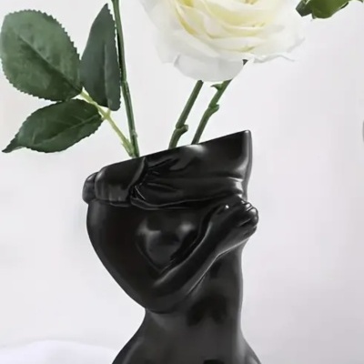 Estátua Sexy Preta Jarra