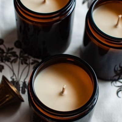 Trio de Velas Aromáticas: Manhã Motivação, Tarde Foco, Noite Calma - Ritmo do Dia