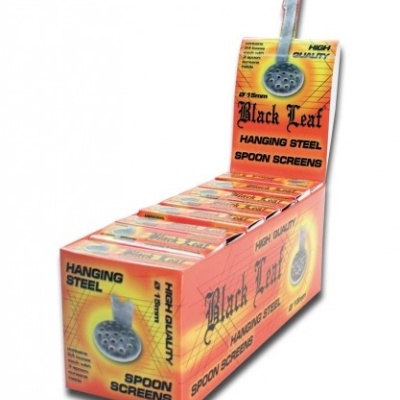 Black Leaf Stainless Steel Spoon Screens 15mm