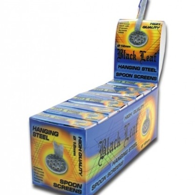 Black Leaf Stainless Steel Spoon Screens 12mm