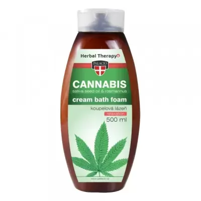 CANNABIS Cream Bath Foam - sativa seed oil & rosmarinus 500ml
