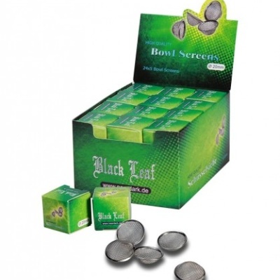 Black Leaf Bowl Stainless Steel Screen