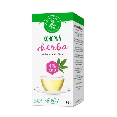 CBD tea portioned, 4% CBD, 20 bags