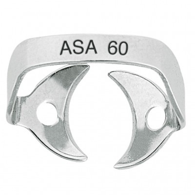 RUBBER DAM CLAMPS WINGLESS LOWER PREMOLARS FIG.60   ASA 3050-60
