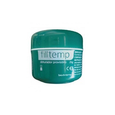 Frasco verde de obturador provisório Filltemp