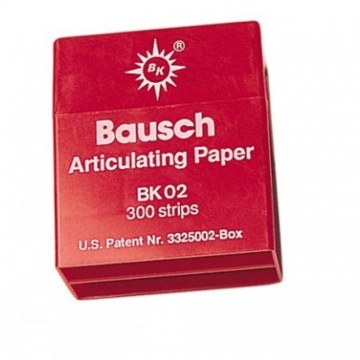 PAPEL DE ARTICULAR  BAUSH BK 02   VERMELHO   300 FOLHAS