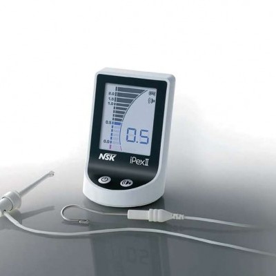 Monitor dental digital branco com ecrã, eletrodo e cabo branco