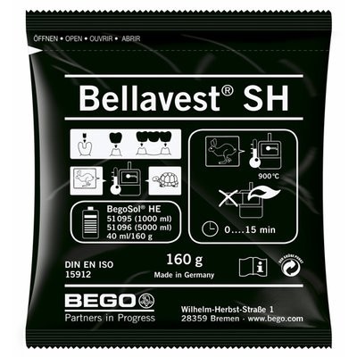 Pacote preto Bellavest SH da BEGO com instruções e informações técnicas