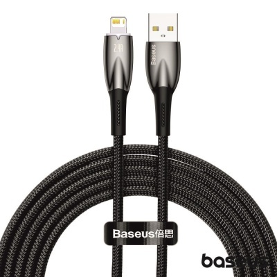 Cabo USB-A Macho P/ Lightning  Macho 2m Glimmer BASEUS