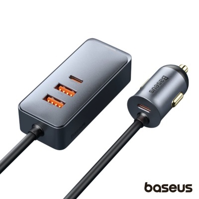 Adaptador Ficha Isqueiro 12V/24V PD 2 USB-A / 2 USB-C BASEUS
