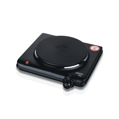 HAEGER DISC * Placa elétrica 1500W (Preta)