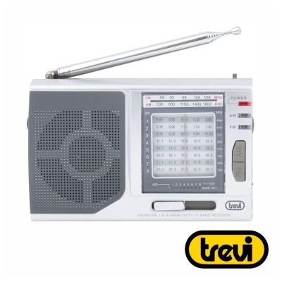Rádio Portátil AM/FM Clássico Cinzento TREVI
